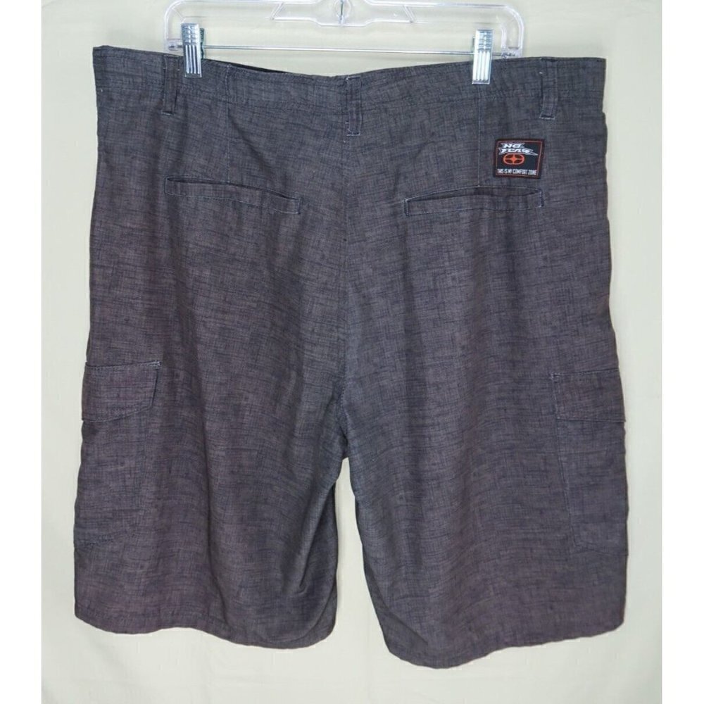 No Fear Shorts Performance Wear Black Hybrid Surf Beach Cargo Utility Men's 40 - Picture 4 of 9